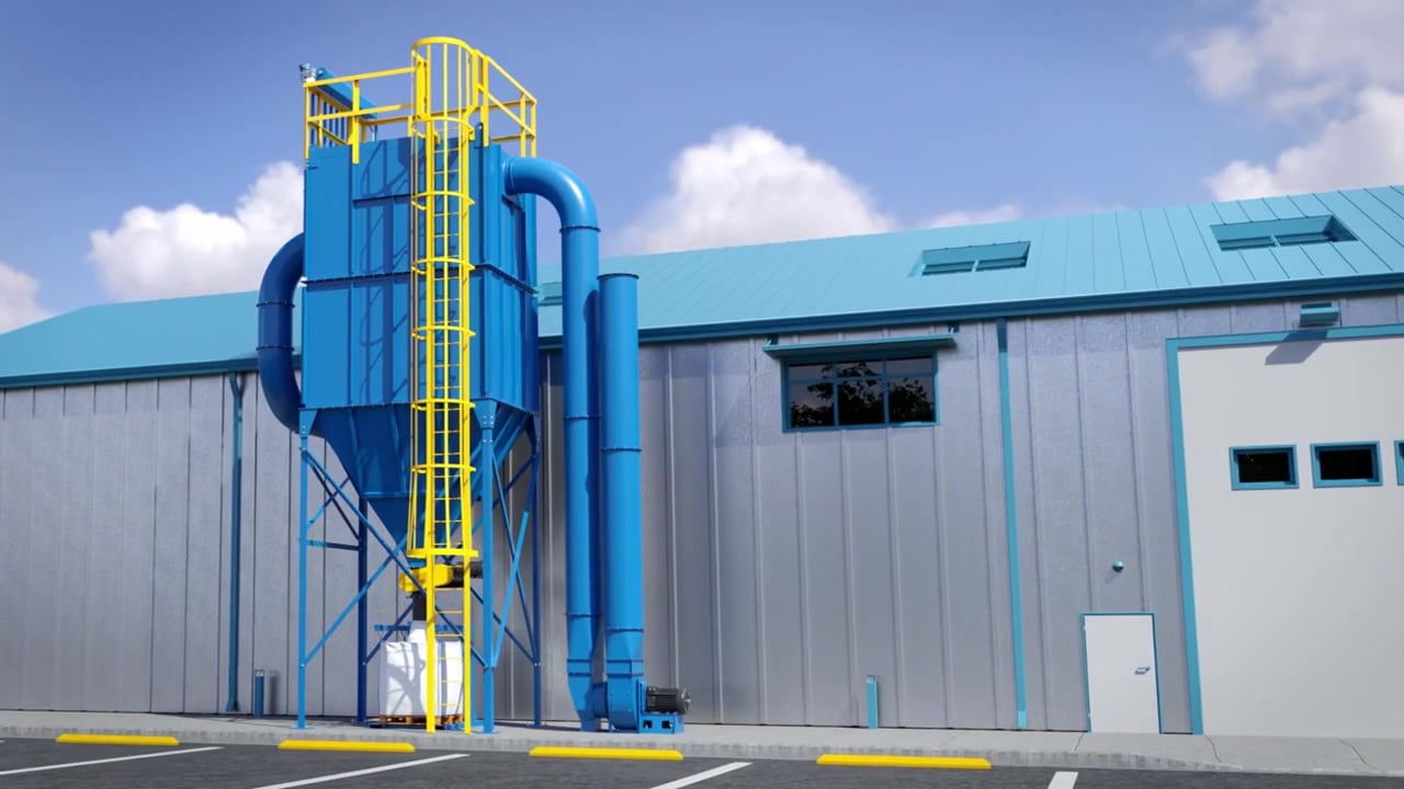 US Air Filtration Baghouse - 3D Product Demo-thumb